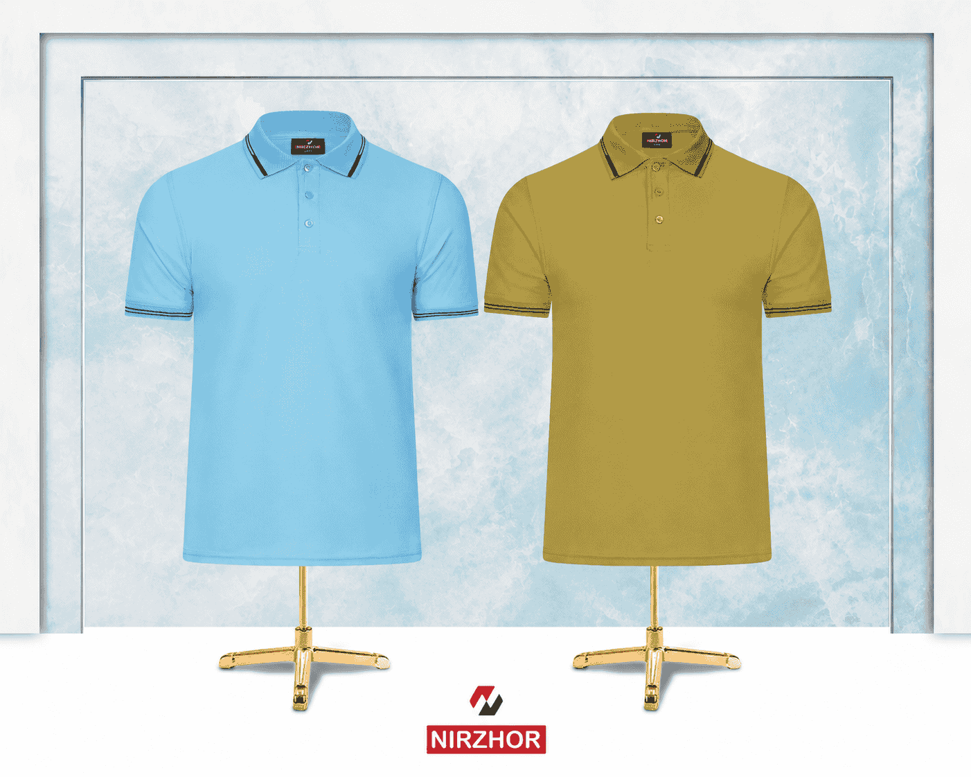 Sky Blue & Olive Green - 2 Pieces Combo Pack — Nirzhor