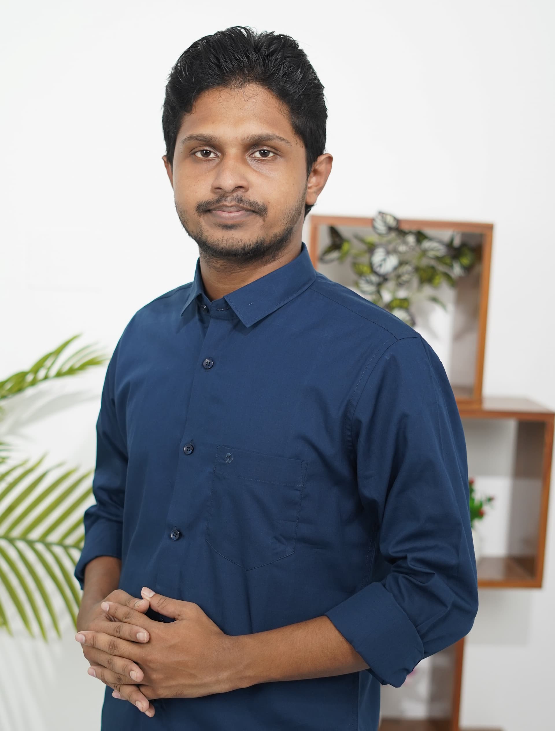 Navy Blue Casual Shirt for Men – Smart Everyday Wear — Nirzhor